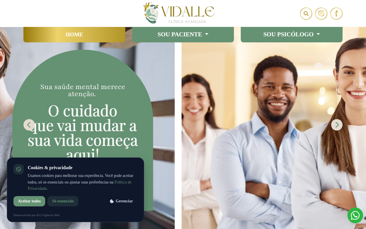 Sistema da Clínica Vidalle